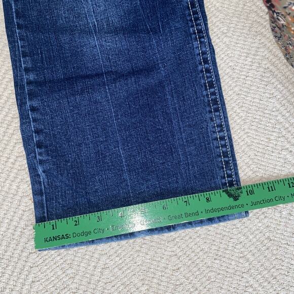 TK Axel Jeans Men Size 40x30 Slim Boot Blue Denim Western Flap Pockets - Picture 5 of 11
